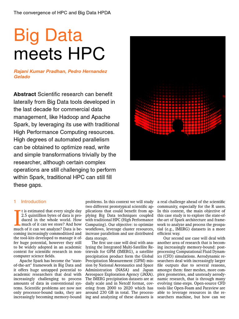 HPC and Big Data Integration Strategies | PDF | Apache Spark | Big Data