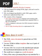 What Is XSL?: XSL Extensible Stylesheet Language