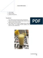 Agua de Piña Colada