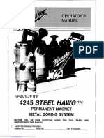 Milling Steel Hawg - Cat. 4245 - Milwaukee - Taladro Magnetico