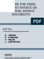 A Guide For Primary Source