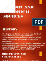 History and Historical Sources
