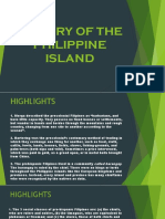 History of The Philippine Island