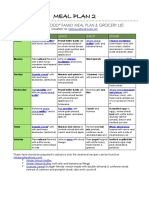 Meal Plan 2: 7-Day "Real Food" Family Meal Plan & Grocery List