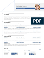 Business Blue Resume for Designers-WPS Office