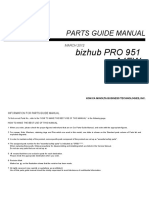 BizHub Pro 951 Parts List