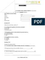 Complete The Notes Below. Write NO MORE THAN THREE WORDS For Each Answer. For Each Answer