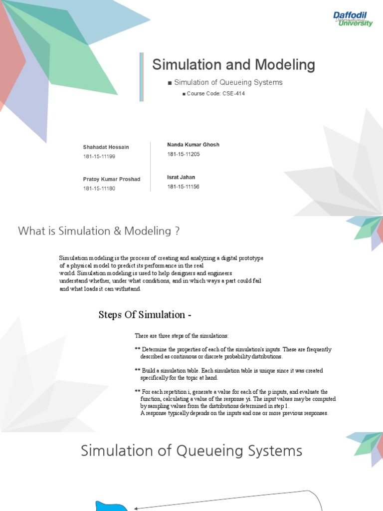 Simulation of Queueing Systems | PDF | Simulation | Computer Simulation