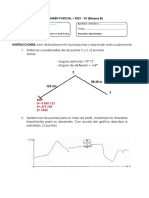 Examen parcial de topografía 1 con 7 preguntas