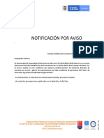 Notificación Por Aviso - 1031