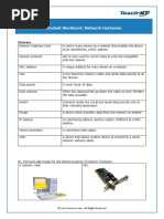 Student Workbook: Network Hardware: Glossary