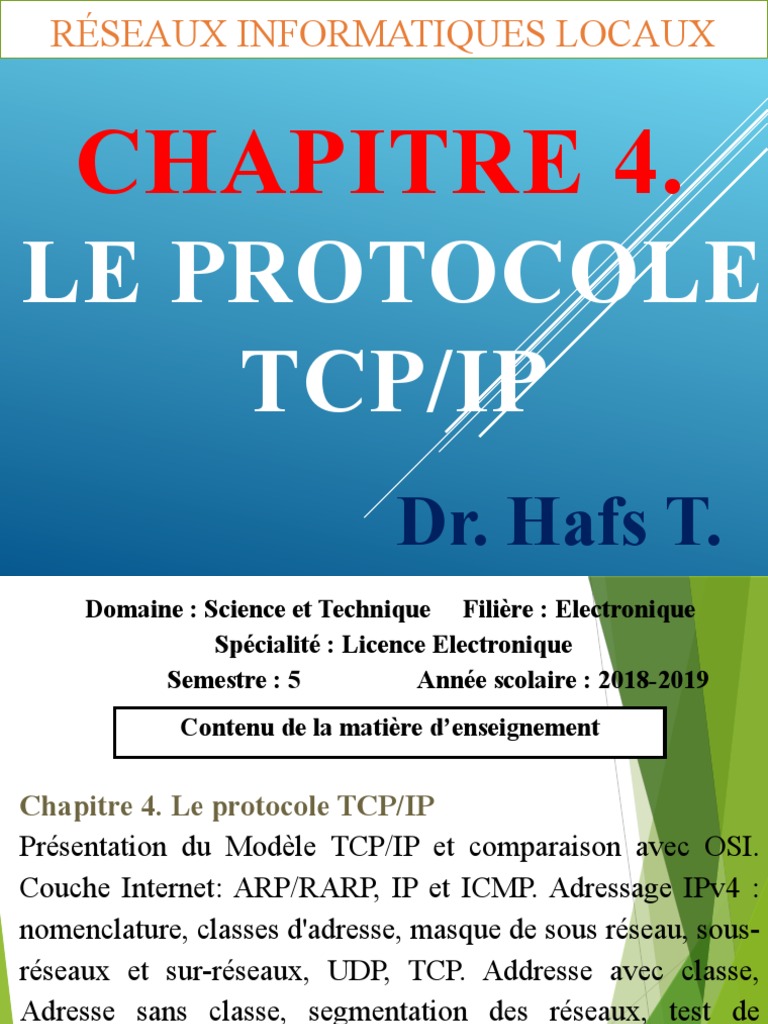 Comprendre le protocole TCP/IP | PDF | Protocoles Internet | Adresse IP