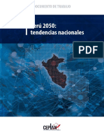 Perú 2050: Tendencias Nacionales: Documento de Trabajo Documento de Trabajo