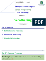 Lecture No. 7 Weathering