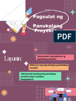 Pagsulat NG Panukalang Proyekto