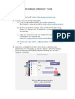 Como Acessar o Microsoft Teams - Usuários Internos