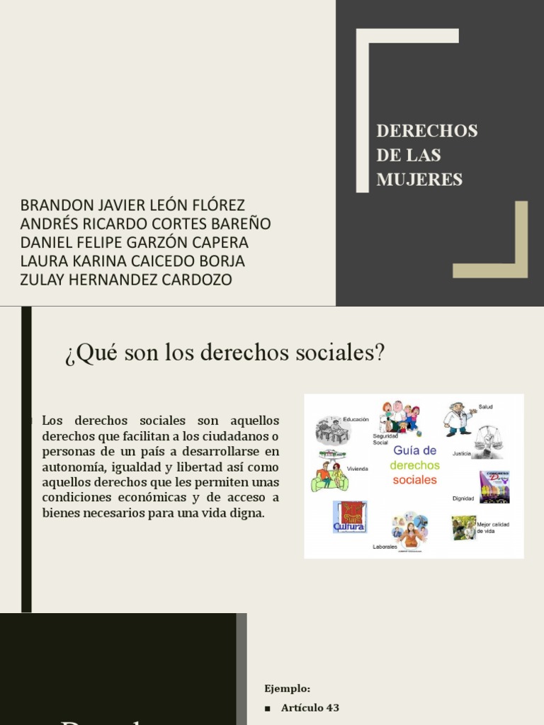 Derechos de Las Mujeres | PDF | Institución | Mujer