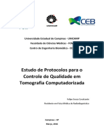 Controle de qualidade em tomografia computadorizada: comparação entre protocolos