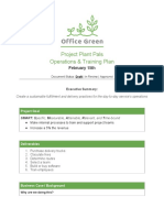 Project Plant Pals Operations & Training Plan: February 15th