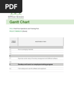 Gantt Chart: Plant Pals Operations and Training Plan (Name)