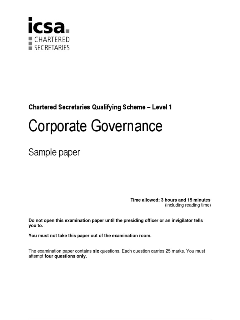 essay on corporate governance