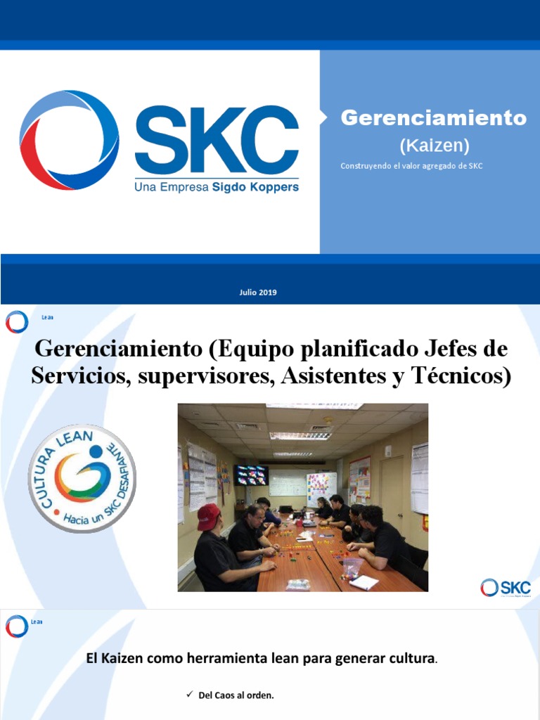 Kaizen: Mejora Continua en SKC | PDF | Business | Procesos de negocio
