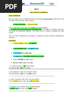 Unit 5 Zero and First Conditional