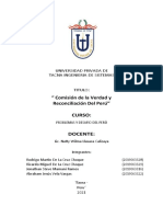 " Comisión de La Verdad y Reconciliación Del Perú" Curso