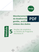 Monitoramento da biodiversidade: análises estatísticas