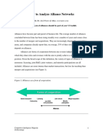 How To Analyze Alliance Networks