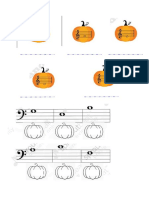 Notas nas pauta para crianças