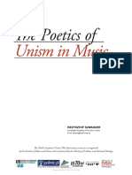 The Poetics of Unism in Music: Zygmunt Krauze's Musical Minimalism