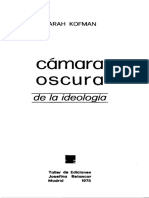 Kofman Sarah Camara Oscura de La Ideologia PDF