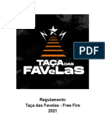 Regulamento Taça Favelas Free Fire 2021