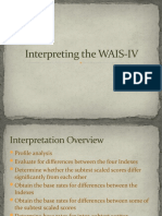Interpreting The WAIS-IV