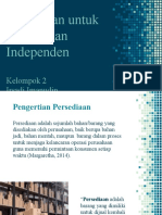 Persediaan Untuk Permintaan Independen