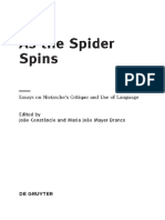 (Nietzsche Today) João Constâncio, Maria João Mayer Branco - As The Spider Spins - Essays On Nietzsche's Critique and Use of Language (2012, de Gruyter)