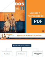 Reprodução do discurso no discurso: modos direto, indireto e indireto livre