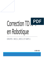 Correction TD N°4 en Robotique