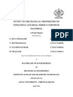 Study On Mechanical Properties of Pineapple and Sisal Fiber Composite Material