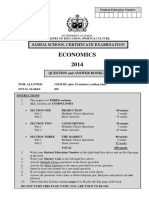 Economics 2014: Sāmoa School Certificate Examination