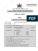 Visual Arts 2014: Sāmoa School Certificate Examination
