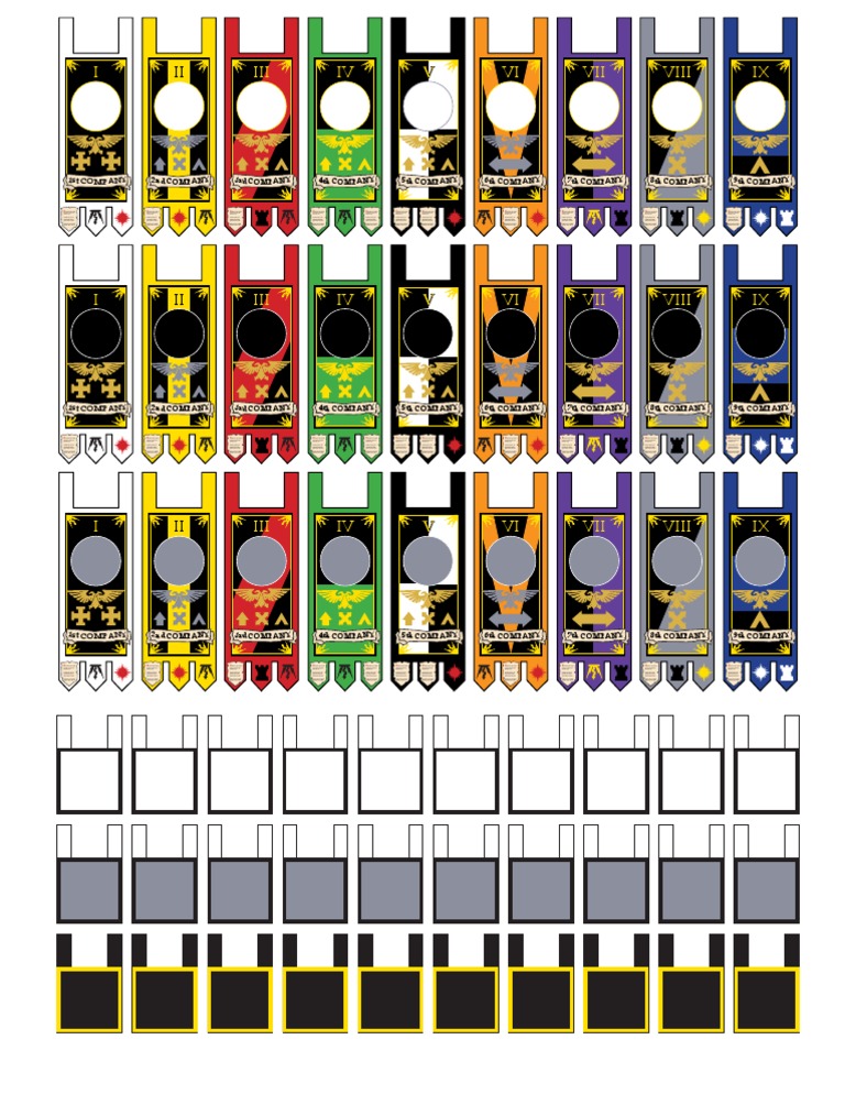 Space Marine Generic Banners Logo Sheet PDF Unrest