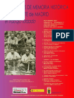 II Jornadas Memoria Histórica Sierra Norte Madrid. Buitrago.Cartel.4