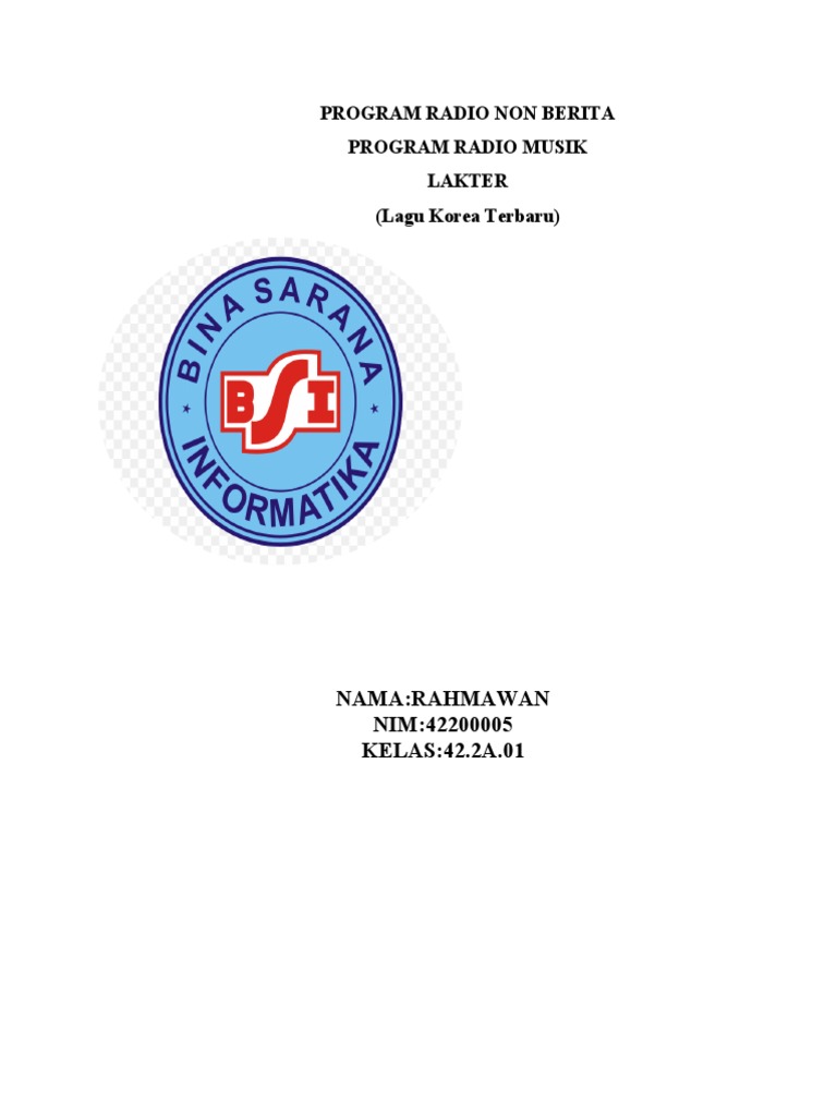 Program Radio Non Berita dan Musik | PDF