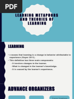 Learning Metaphors and Theories of Learning