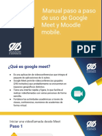 Guía paso a paso de Google Meet y Moodle mobile