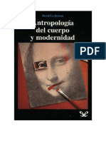 Antropologia Del Cuerpo y Modernidad David Le Breton