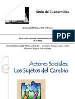 Teorico Actor Social Concepto Caracterizacion Analisis