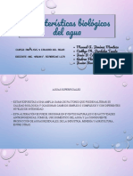 Características y Parámetros Biológicos Del Agua